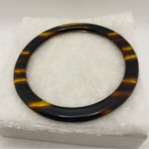 Tortoiseshell Lucite Bangle Bracelet - Vintage